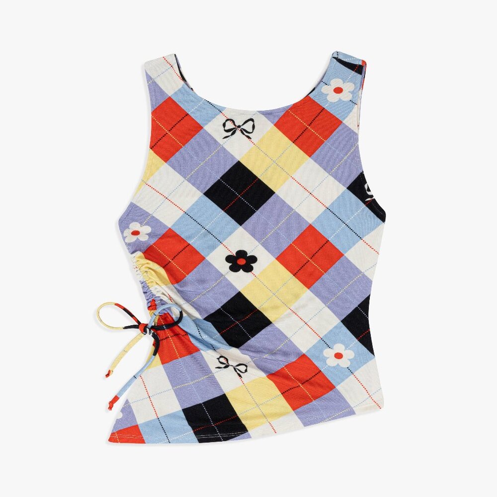 (NWT) Lisa Says Gah - Erin Tank - Cirque Argyle (XS)